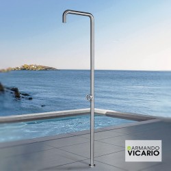 Armando Vicario Slim, Στήλη ντους εξωτερικού χώρου ύψους 227,8cm, Inox