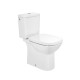 Σετ Roca Debba Square, Λεκάνη Rimless, με καζανάκι 2 λειτουργιών και κάθισμα Slim, Soft Close