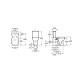 Σετ Roca Debba Square, Λεκάνη Rimless, με καζανάκι 2 λειτουργιών και κάθισμα Slim, Soft Close