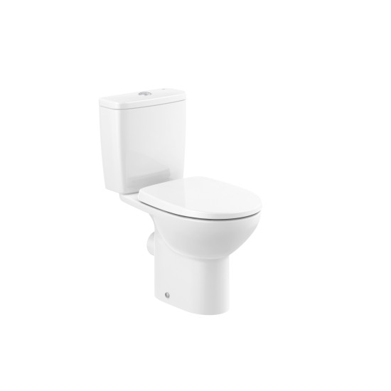 Σετ Roca Victoria Λεκ.Rimless ΧΠ/Ρ', Καζ. 6/3L και Κάθ. Β.Τ. (Απλό) SUPRALIT®με Μεταλλικούς Μεντεσ.