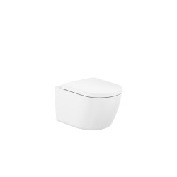 Σετ Roca Meridian Vortex, Επίτοιχη λεκάνη Rimless, με κάθισμα Soft Close.
