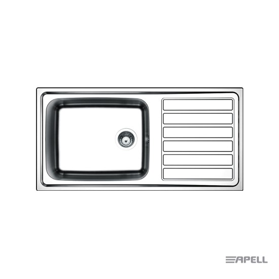 Apell Νεροχύτης Anniversario 100x50 Inox Λείο