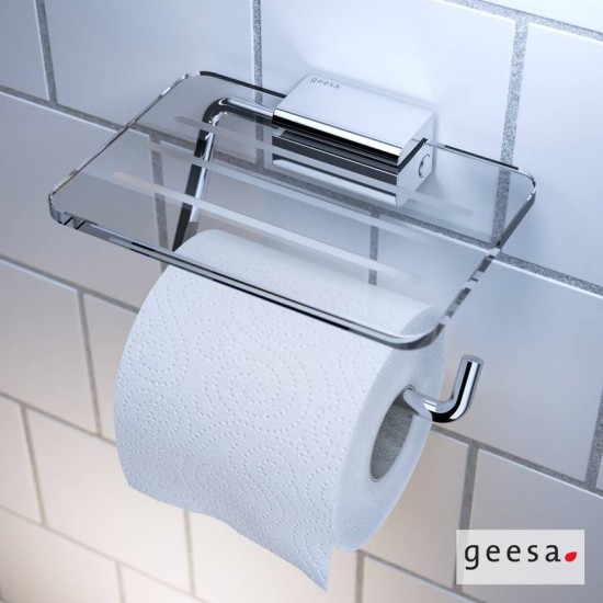 Geesa Aim, Χαρτοθήκη με Εταζέρα 14x10,3cm, Χρωμέ