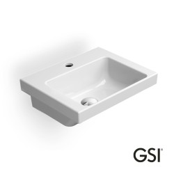 GSI Norm, Επίτοιχος Νιπτήρας 42x34cm, με 1 οπή, Λευκός GSI Norm, Επίτοιχος Νιπτήρας 42x34cm, με 1 οπή, Λευκός