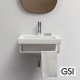 GSI Norm, Επίτοιχος Νιπτήρας 42x34cm, με 1 οπή, Λευκός