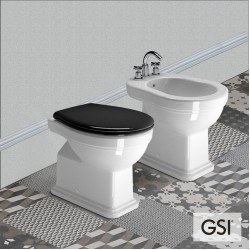 GSI Classic 54cm Λεκάνη Υψηλής Πίεσης Κάτω Στόμιο με Κάθισμα Μαύρο, Soft Close. GSI Classic 54cm Λεκάνη Υψηλής Πίεσης Κάτω Στόμιο με Κάθισμα Μαύρο, Soft Close.