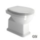 GSI Classic 54cm Λεκάνη Υψηλής Πίεσης Κάτω Στόμιο με Κάθισμα Λευκό, Soft Close.