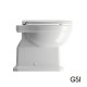 GSI Classic 54cm Λεκάνη Υψηλής Πίεσης Κάτω Στόμιο με Κάθισμα Λευκό, Soft Close.