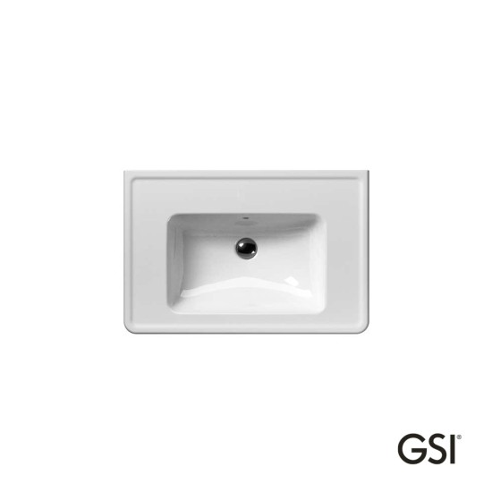 GSI Classic, Νιπτήρας 75x50cm, Λευκός