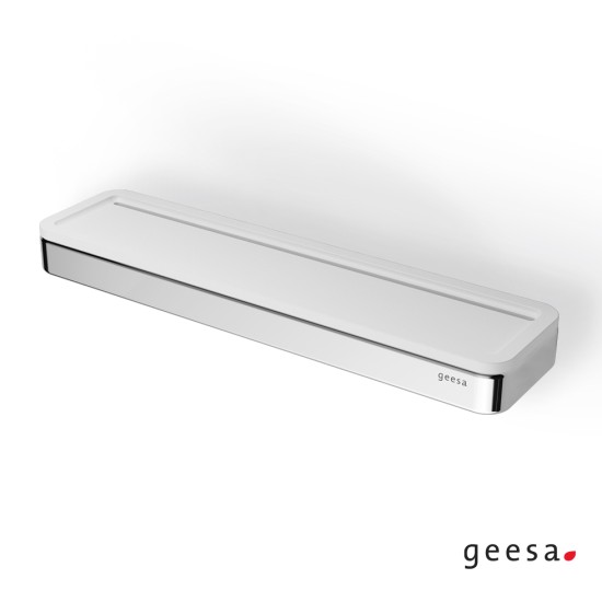 Geesa Frame, Εταζέρα 26x6,5cm με Αφαιρούμενη Θήκη, White Matt