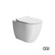 GSI Pura 55 Swirl Λεκάνη Υ/Π με Κάλυμμα MS86SC Super Slim, Soft Close White Matt