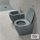 GSI Pura 55 Swirl Λεκάνη Υ/Π με Κάλυμμα MS86SC Super Slim, Soft Close Agave