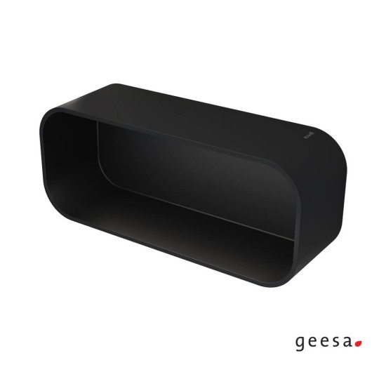 Geesa Frame, Μπουκαλοθήκη - Σπογγοθήκη 25x11,1cm, Black Matt