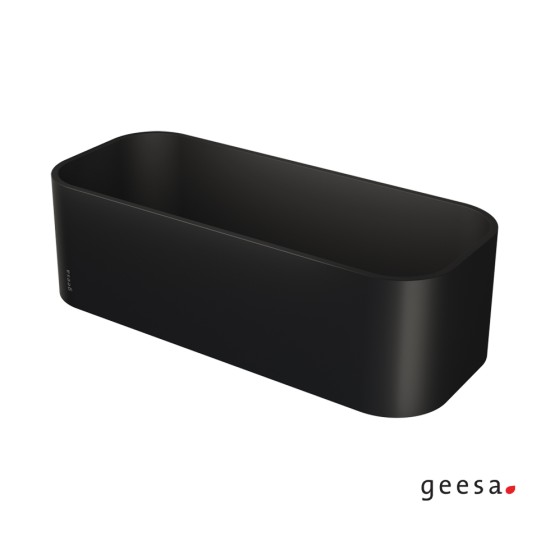 Geesa Frame, Μπουκαλοθήκη - Σπογγοθήκη 25x11,1cm, Black Matt