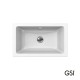 GSI Kube, Ένθετος Νιπτήρας 60x37cm, Λευκός