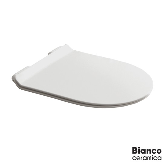 Bianco Ceramica Aida 120, Κάλυμμα Λεκάνης Slim, Soft Close, White