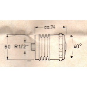 Ideal Standard Trevi, Σταθερή Κεφαλή Ντους - Jet 2 Λειτουργιών, Κίνηση 400, Χρωμέ