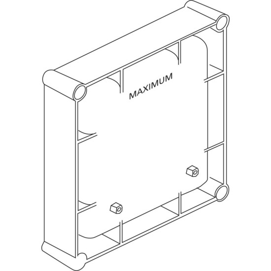 Ideal Standard, Ηλεκτρονικό κουτί 118x118x138mm με neutral φινίρισμα