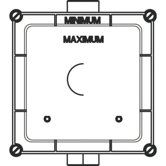 Ideal Standard, Ηλεκτρονικό κουτί 118x118x138mm με neutral φινίρισμα