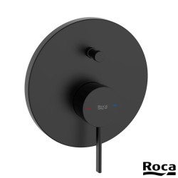 Roca Cala Επίτοιχη Μπαταριά Λουτρού 2 Εξόδων Black Matt Roca Cala Επίτοιχη Μπαταριά Λουτρού 2 Εξόδων Black Matt