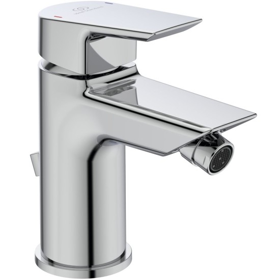 Ideal Standard Tesi, Επικαθήμενη Μπαταρία Μπιντέ, με Βαλβίδα, Χρωμέ