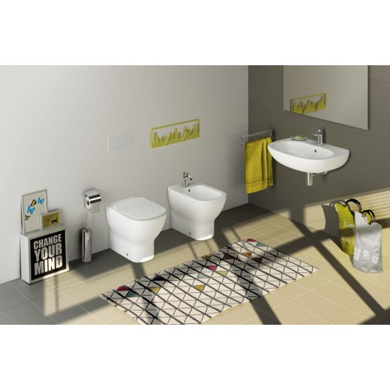 Ideal Standard Tesi, Επικαθήμενη Μπαταρία Μπιντέ, με Βαλβίδα, Χρωμέ