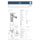 Ideal Standard Tesi, Επικαθήμενη Μπαταρία Μπιντέ, με Βαλβίδα, Χρωμέ