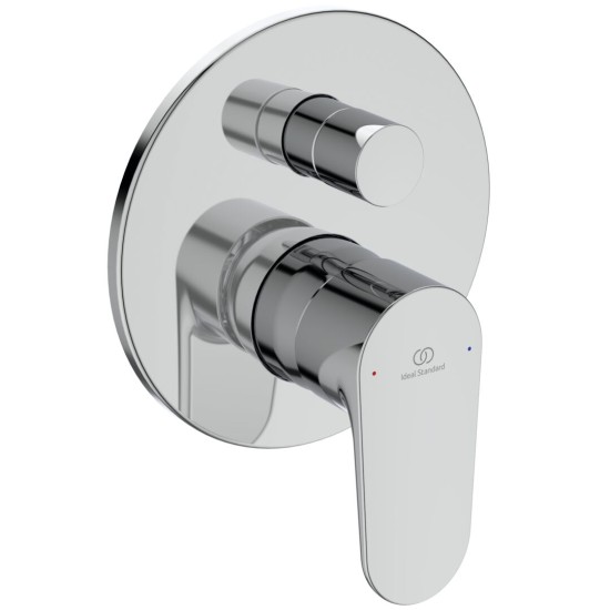 Ideal Standard Cerafine O, Εντοιχιζόμενη Μπαταρία 2 Εξόδων με Μηχανισμό, Χρωμέ