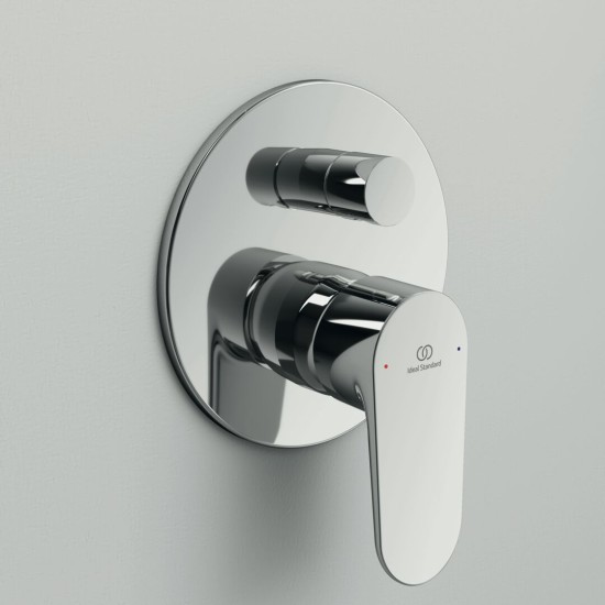 Ideal Standard Cerafine O, Εντοιχιζόμενη Μπαταρία 2 Εξόδων με Μηχανισμό, Χρωμέ