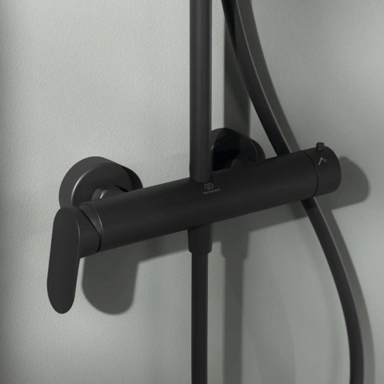 Ideal Standard Ceraflow 25+, Στήλη 2 Εξόδων, Black Matt