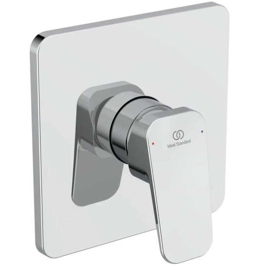 Ideal Standard CeraPlan, Εντοιχιζόμενη μπαταρία ντους, 1 παροχής, αναμικτική, Χρωμέ