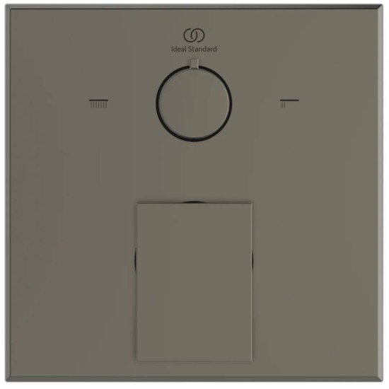 Ideal Standard Extra, Εντοιχιζόμενη μπαταρία λουτρού, 2 παροχών, αναμικτική, Magnetic Grey