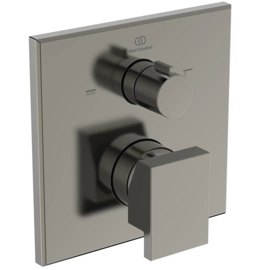 Ideal Standard Extra, Εντοιχιζόμενη μπαταρία λουτρού, 2 παροχών, αναμικτική, Silver Storm