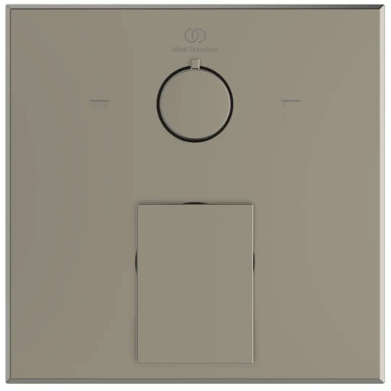 Ideal Standard Extra, Εντοιχιζόμενη μπαταρία λουτρού, 2 παροχών, αναμικτική, Silver Storm