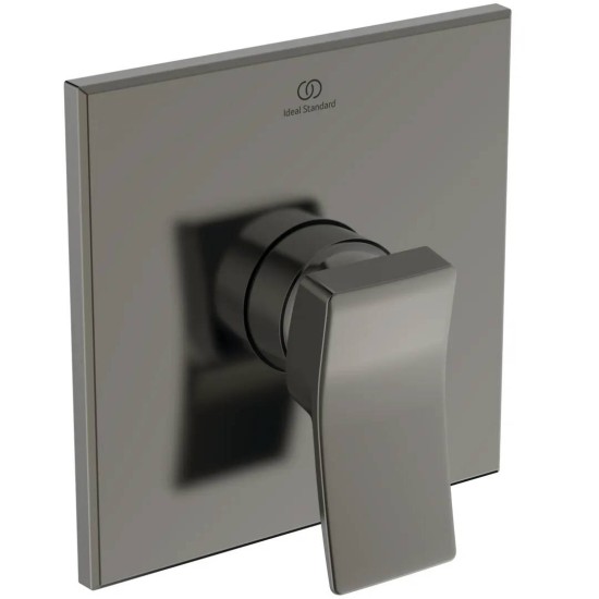 Ideal Standard Conca, Εντοιχιζόμενη μπαταρία ντους, 1 παροχής, αναμικτική, Magnetic Grey