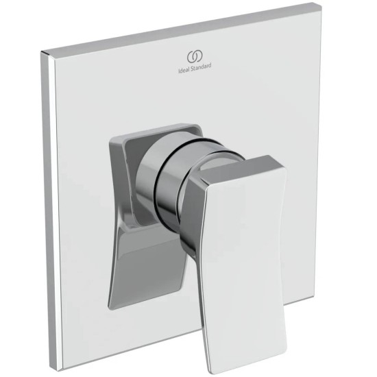Ideal Standard Conca, Εντοιχιζόμενη μπαταρία ντους, 1 παροχής, αναμικτική, Χρωμέ