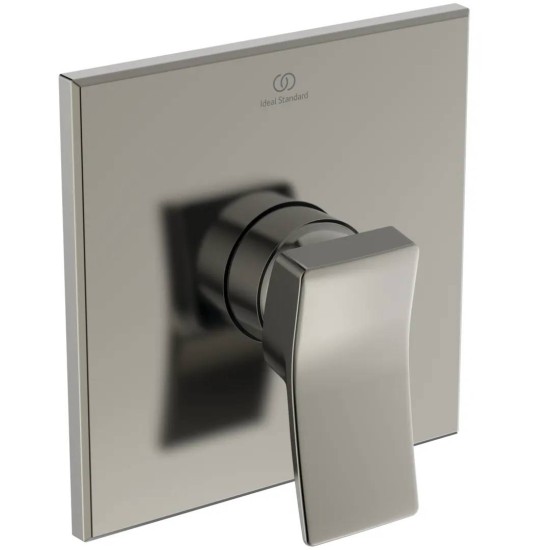 Ideal Standard Conca, Εντοιχιζόμενη μπαταρία ντους, 1 παροχής, αναμικτική, Silver Storm