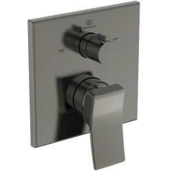Ideal Standard Conca, Εντοιχιζόμενη μπαταρία λουτρού, 2 παροχών, αναμικτική Magnetic Grey