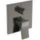Ideal Standard Conca, Εντοιχιζόμενη μπαταρία λουτρού, 2 παροχών, αναμικτική Magnetic Grey