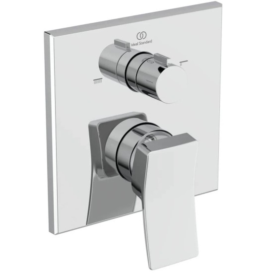Ideal Standard Conca, Εντοιχιζόμενη μπαταρία λουτρού, 2 παροχών, αναμικτική Χρωμέ