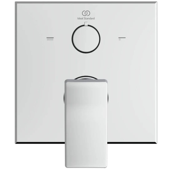 Ideal Standard Conca, Εντοιχιζόμενη μπαταρία λουτρού, 2 παροχών, αναμικτική Χρωμέ