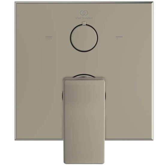 Ideal Standard Conca, Εντοιχιζόμενη μπαταρία λουτρού, 2 παροχών, αναμικτική, Silver Storm