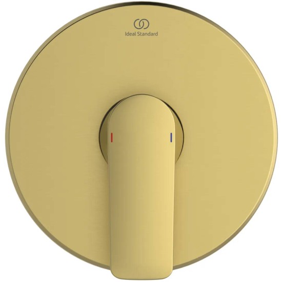 Ideal Standard Connect Air, Εντοιχιζόμενη μπαταρία ντους, 1 παροχής, αναμικτική, Brushed Gold