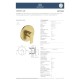 Ideal Standard Connect Air, Εντοιχιζόμενη μπαταρία ντους, 1 παροχής, αναμικτική, Brushed Gold
