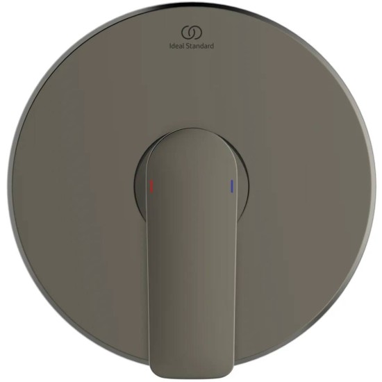 Ideal Standard Connect Air, Εντοιχιζόμενη μπαταρία ντους, 1 παροχής, αναμικτική, Magnetic Grey
