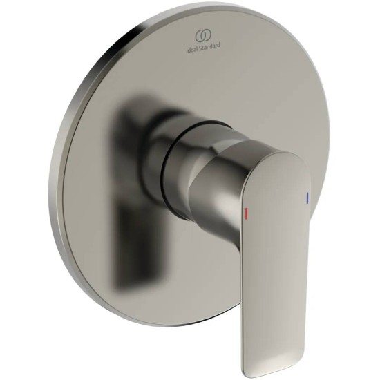 Ideal Standard Connect Air, Εντοιχιζόμενη μπαταρία ντους, 1 παροχής, αναμικτική, Silver Storm