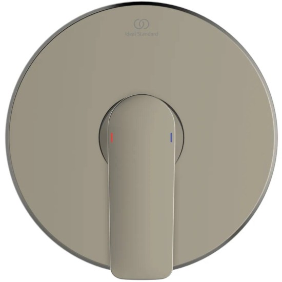 Ideal Standard Connect Air, Εντοιχιζόμενη μπαταρία ντους, 1 παροχής, αναμικτική, Silver Storm