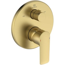 Ideal Standard Connect Air, Εντοιχιζόμενη μπαταρία λουτρού, 2 παροχών, αναμικτική Brushed Gold