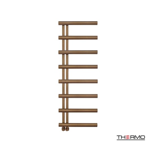 Thermo, Accent 138x50cm, Θερμαινόμενη Πετσετοκρεμάστρα Antique Brass