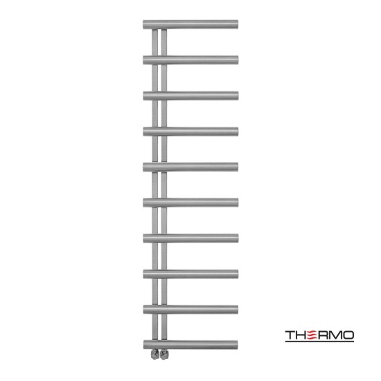 Thermo, Accent 176x50cm, Θερμαινόμενη Πετσετοκρεμάστρα Inox Brushed